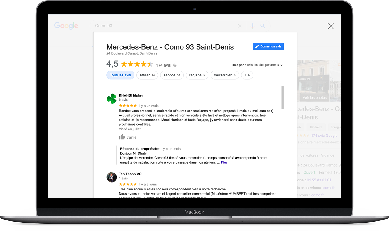 Fidcar Certified - Augmentation de votre note Google My Business, Facebook et Pages Jaunes