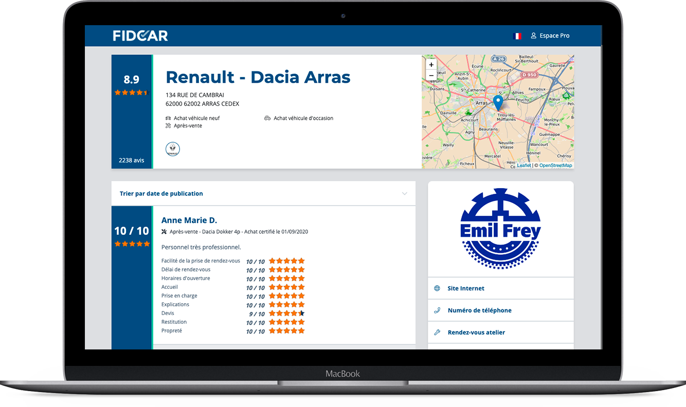 Fidcar Certified - Centralisez vos avis